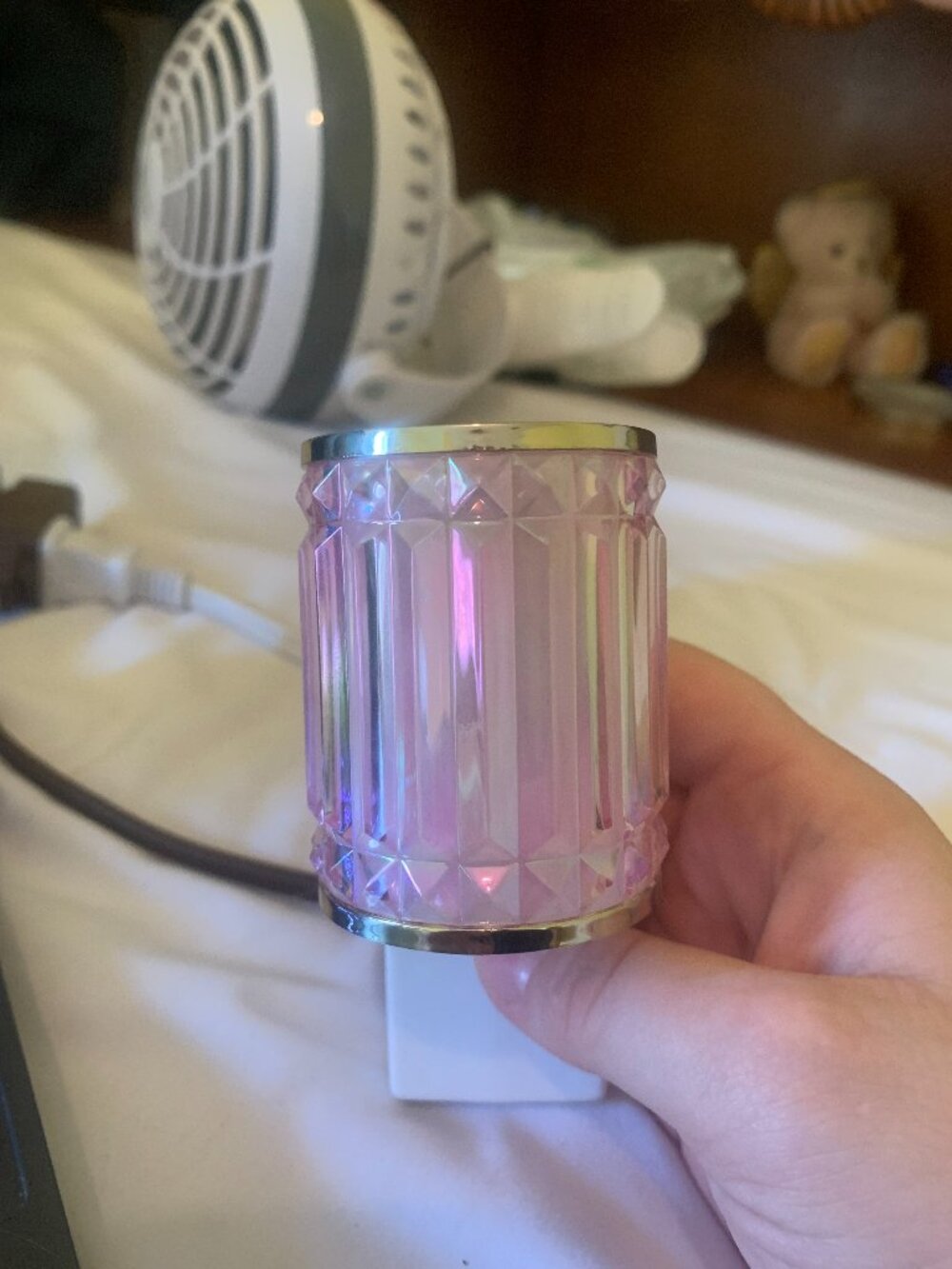 Bath & Body Works Pink Faceted Crystal Wallflower Plug-In Fragrance Holder